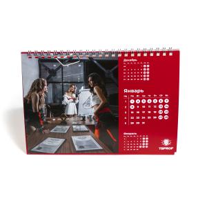 Фирменный настольный календарь TSPROF 2024