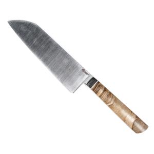 Нож сантоку Quorus, Elmax 180 мм, (стабилизированный кап клена)