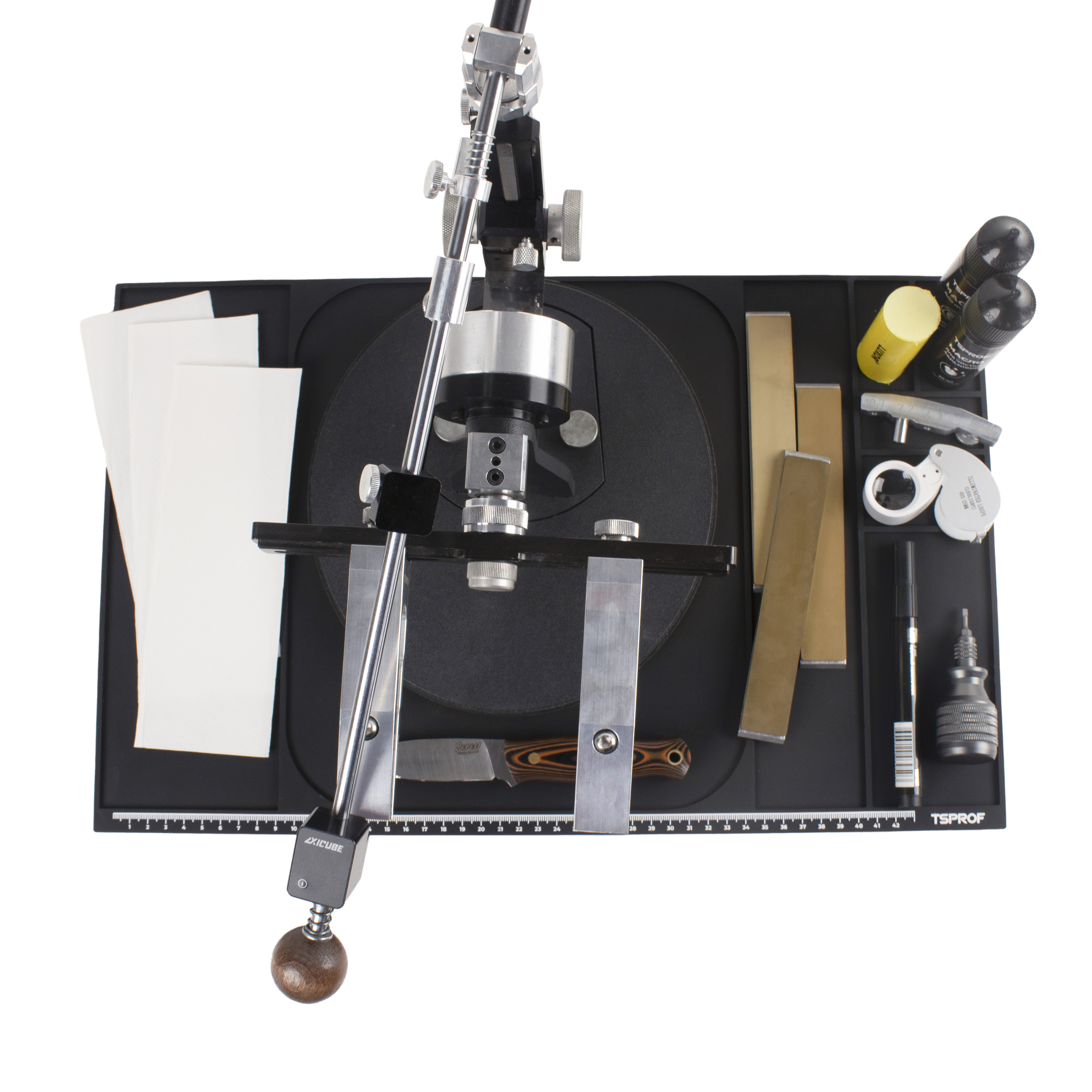 Коврик TSPROF XL для сборки, разборки, заточки ножей (графит)