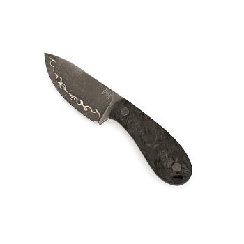 Нож Burlax Пирожок, SLD, хаотичный карбон (травление)